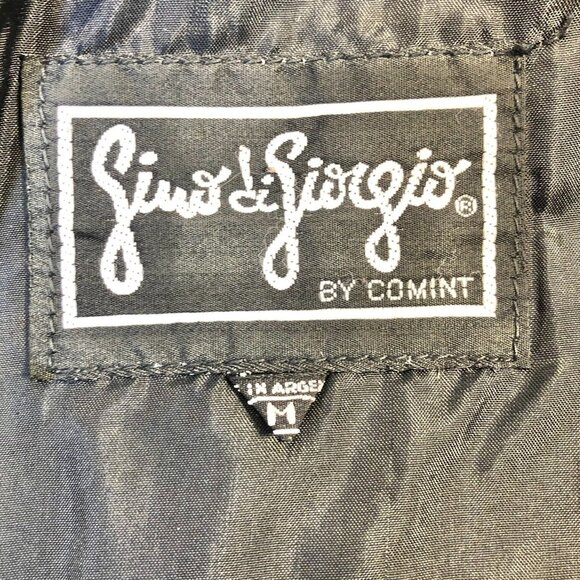 Gino di Giorgio Jacket Womens M Black Genuine Leather Short Pockets - Picture 2 of 13